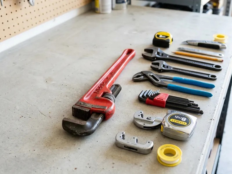 Professional plumbers in Shenandoah, TX equipped with top-tier tools for residential and commercial plumbing services.